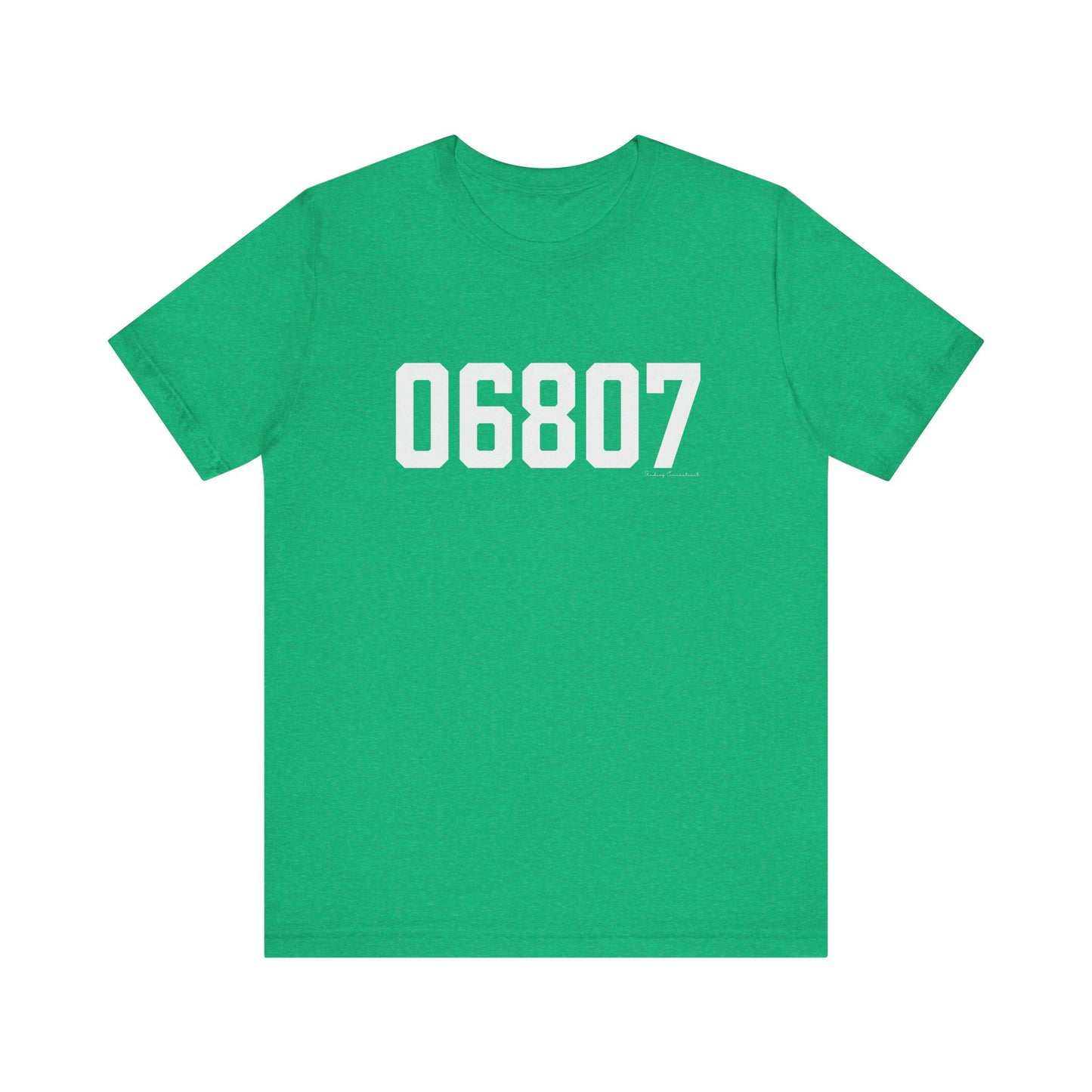 06807 - Greenwich CT Zip Code Unisex Jersey Short Sleeve T-Shirt