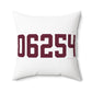 06254 Franklin Connecticut Zip Code Spun Polyester Square Pillow