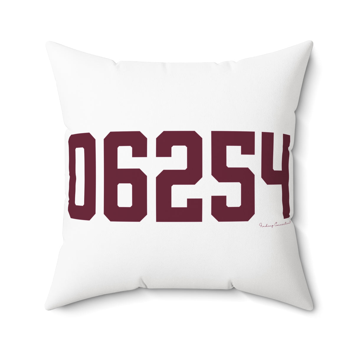 06254 Franklin Connecticut Zip Code Spun Polyester Square Pillow