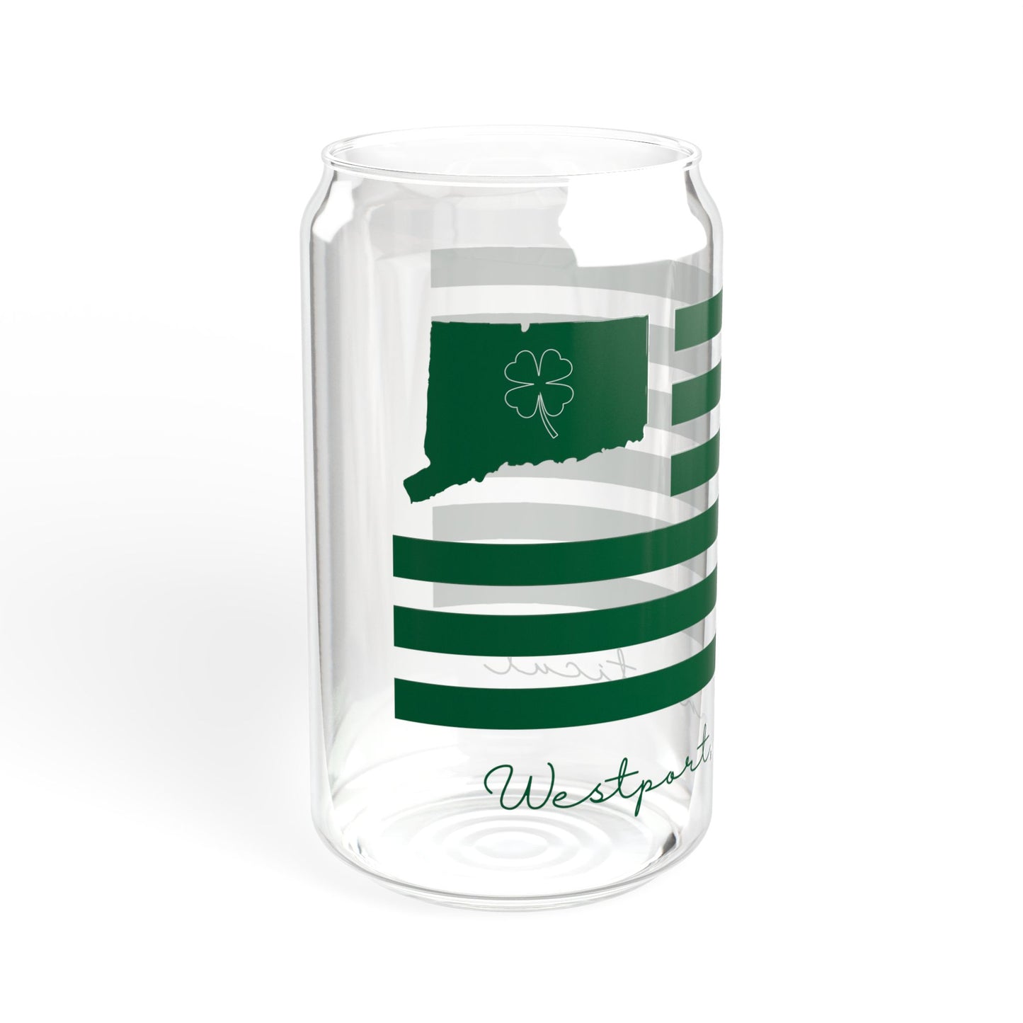 Westport Connecticut St. Patrick's Day Sipper Glass, 16oz