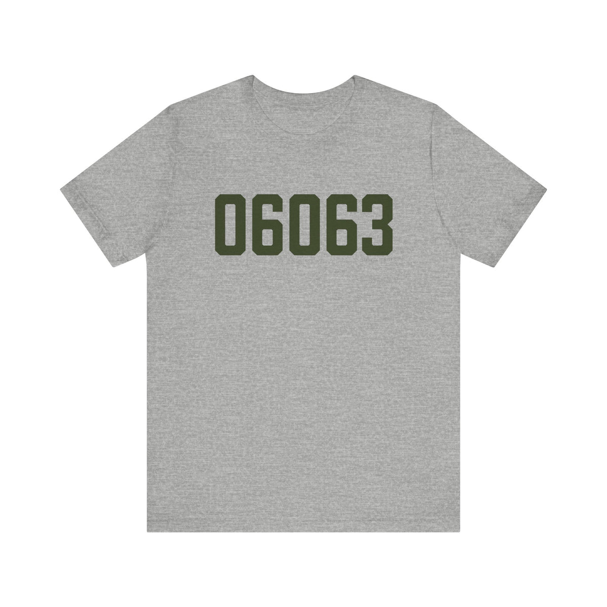 06063 Barkhamsted Connecticut Zip Code Unisex Jersey Short Sleeve T-Shirt