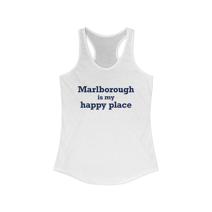 Marlborough is My Happy Place Women's Ideal Racerback Tank Top