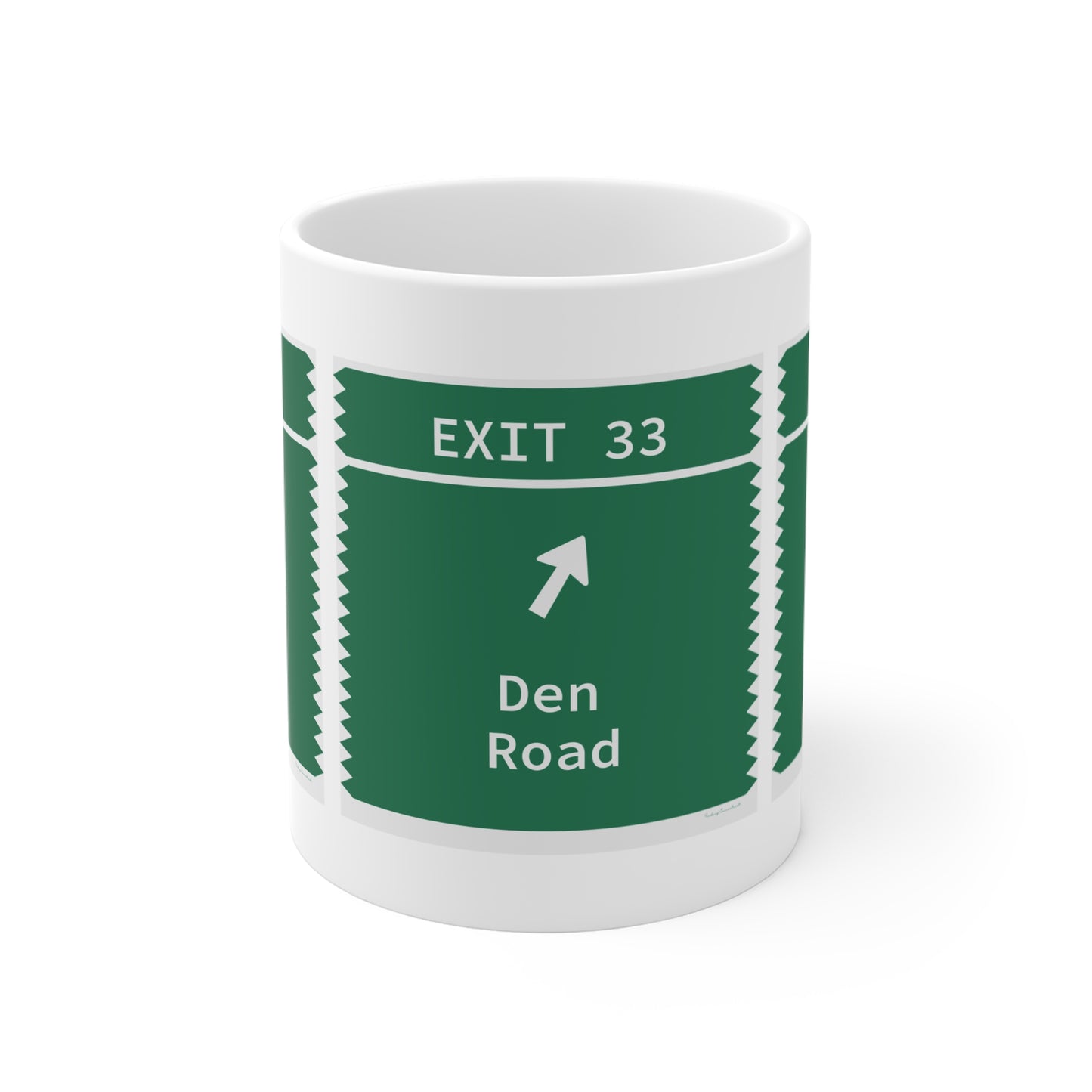 Vintage Merritt Parkway Exit 33 Sign Mug 11oz