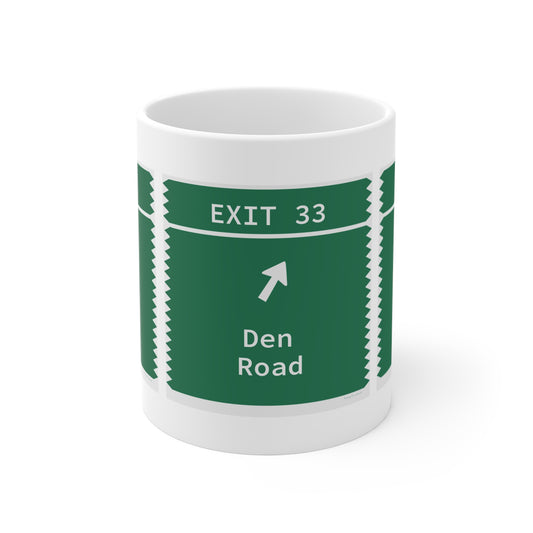 Vintage Merritt Parkway Exit 33 Sign Mug 11oz
