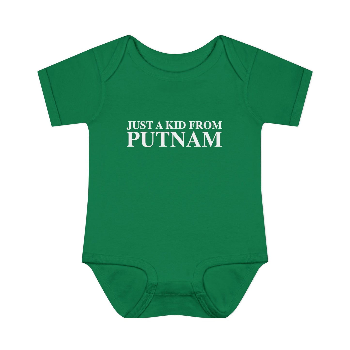 Just a kid from Putnam Infant Baby Rib Bodysuit