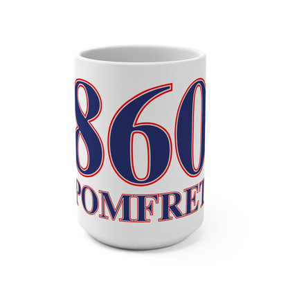 860 Pomfret Red, White & Blue Mug 15oz