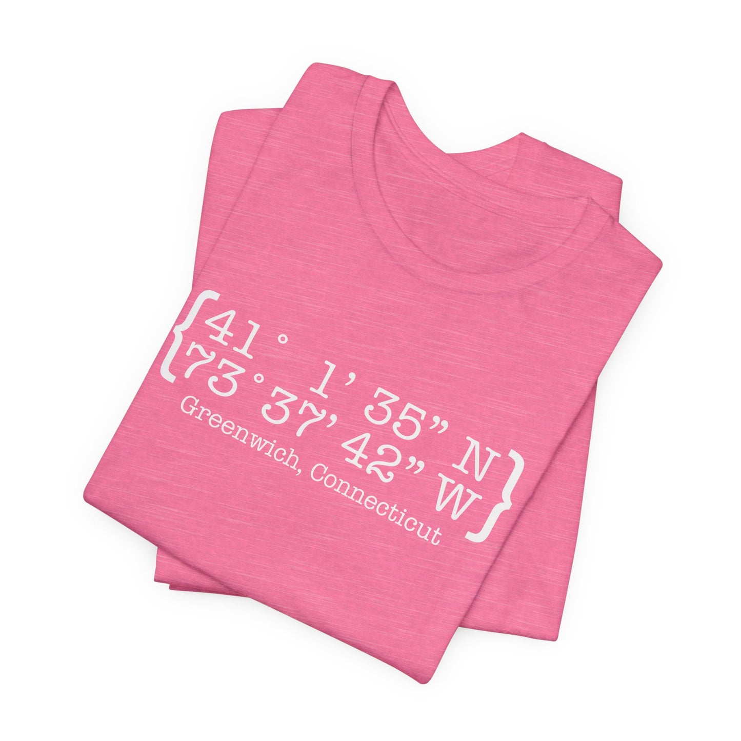 Greenwich Coordinates Unisex Jersey Short Sleeve T-Shirt