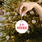 I Heart MNRE Glass Ornaments