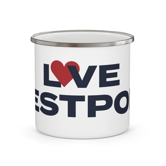 Love Westport Enamel Camping Mug
