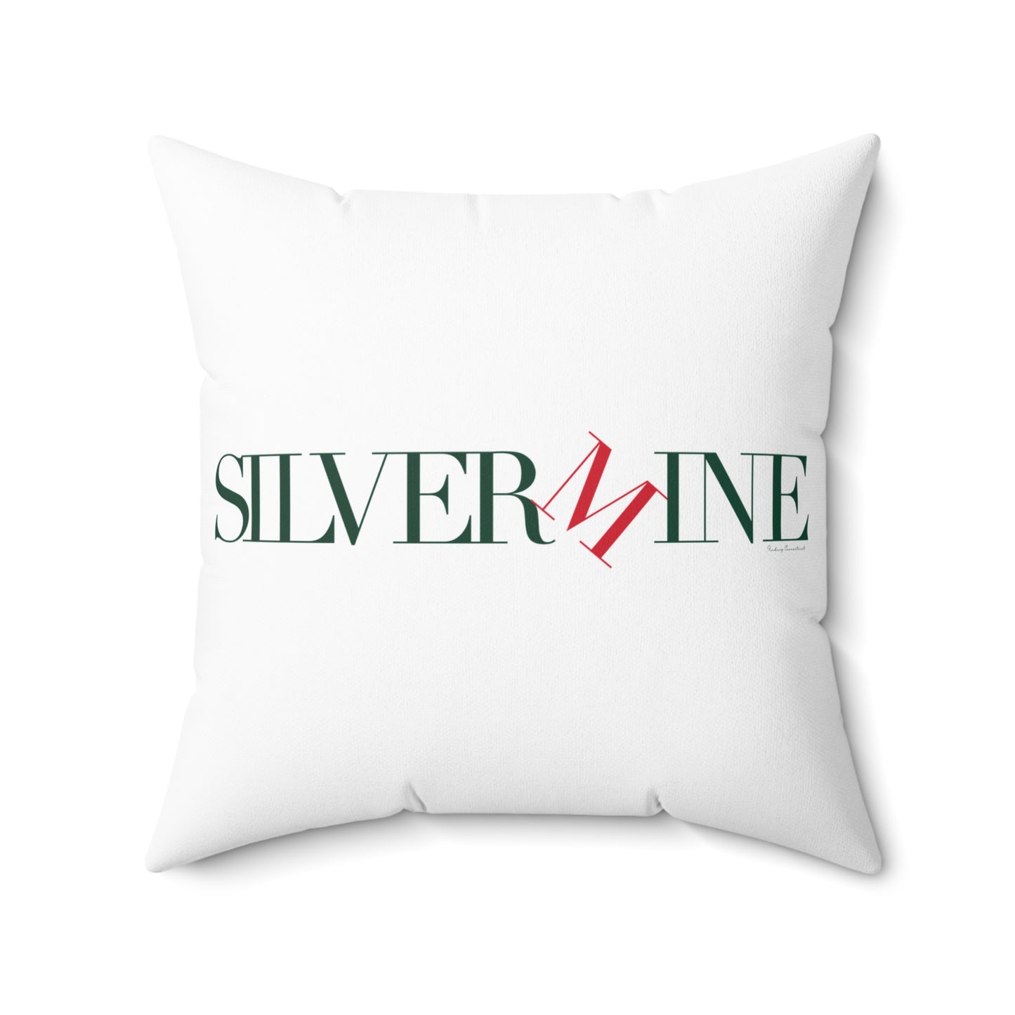 41 Tilt Silvermine Spun Polyester Square Pillow