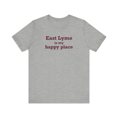East Lyme is My Happy Place Unisex Jersey Short Sleeve T-Shirt