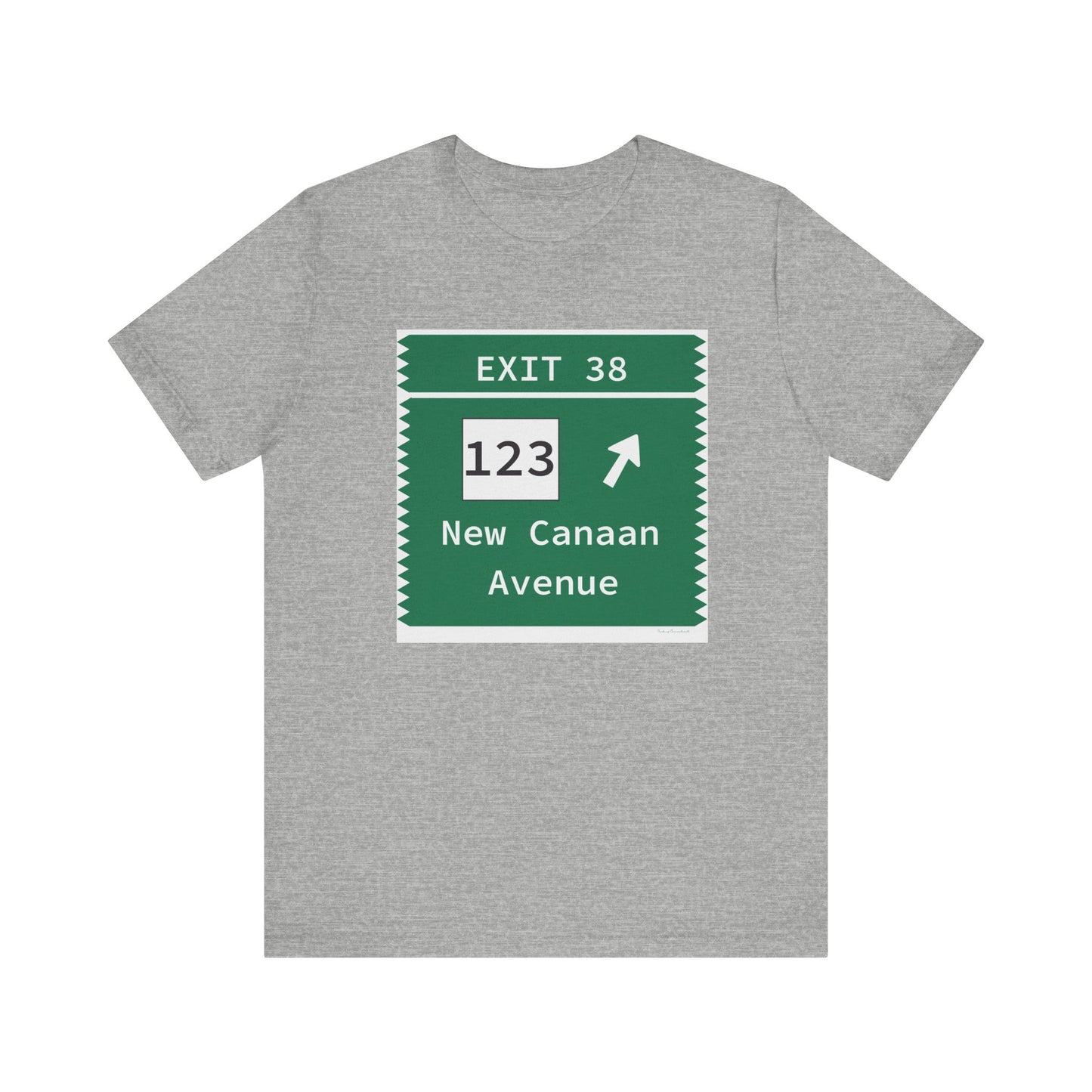 Vintage Merritt Parkway Exit 38 Sign Unisex Jersey Short Sleeve T-Shirt