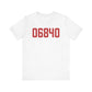 06840 New Canaan Connecticut Zip Code Unisex Jersey Short Sleeve T-Shirt