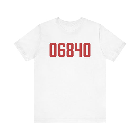 06840 New Canaan Connecticut Zip Code Unisex Jersey Short Sleeve T-Shirt