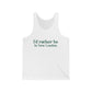 I'd rather be in New London. Unisex Jersey Tank