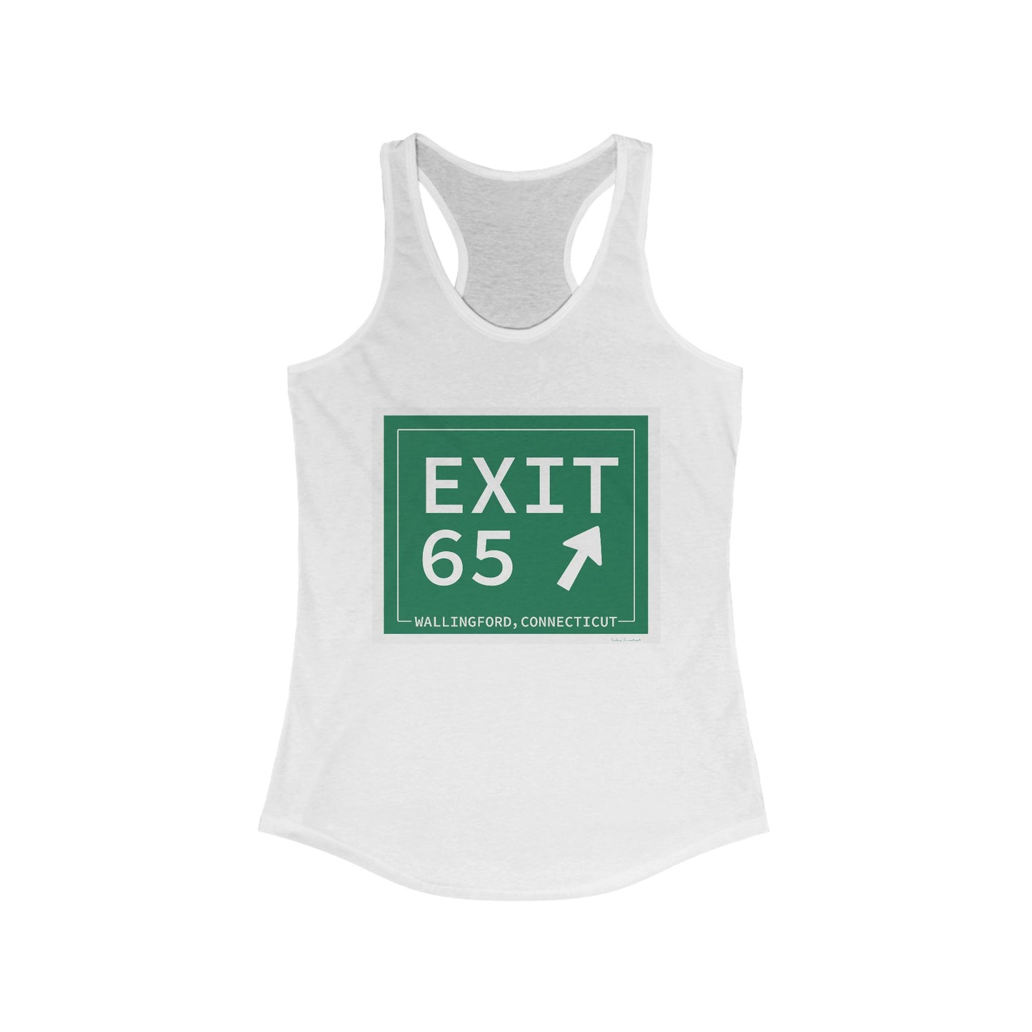 Vintage Exit 65 WCP Sign Women's Ideal Racerback Tank Top