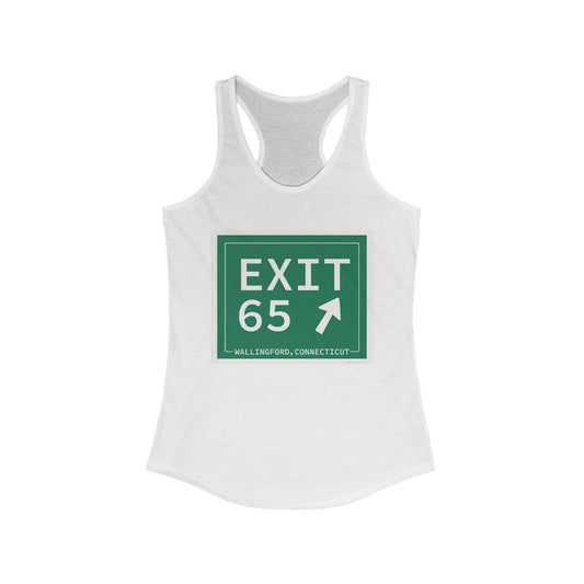 Vintage Exit 65 WCP Sign Women's Ideal Racerback Tank Top