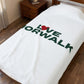 Love Norwalk Velveteen Plush Blanket