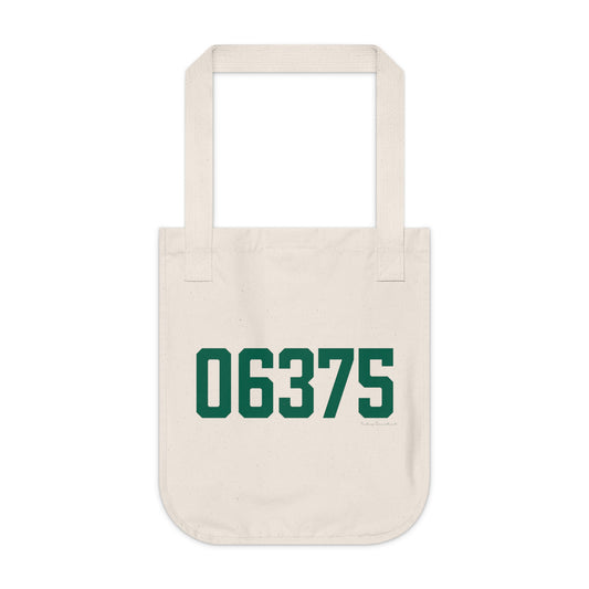 06375 New London Connecticut Zip Code Organic Canvas Tote Bag