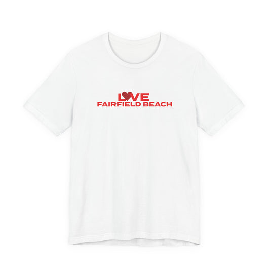 Love Fairfield Beach Unisex Jersey Short Sleeve T-Shirt