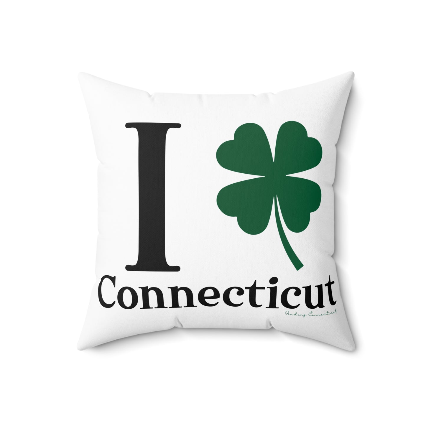 I Clover Connecticut Spun Polyester Square Pillow