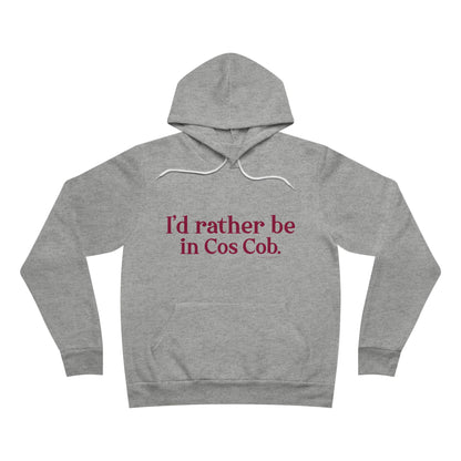 I’d rather be in Cos Cob Unisex Sponge Fleece Pullover Hoodie