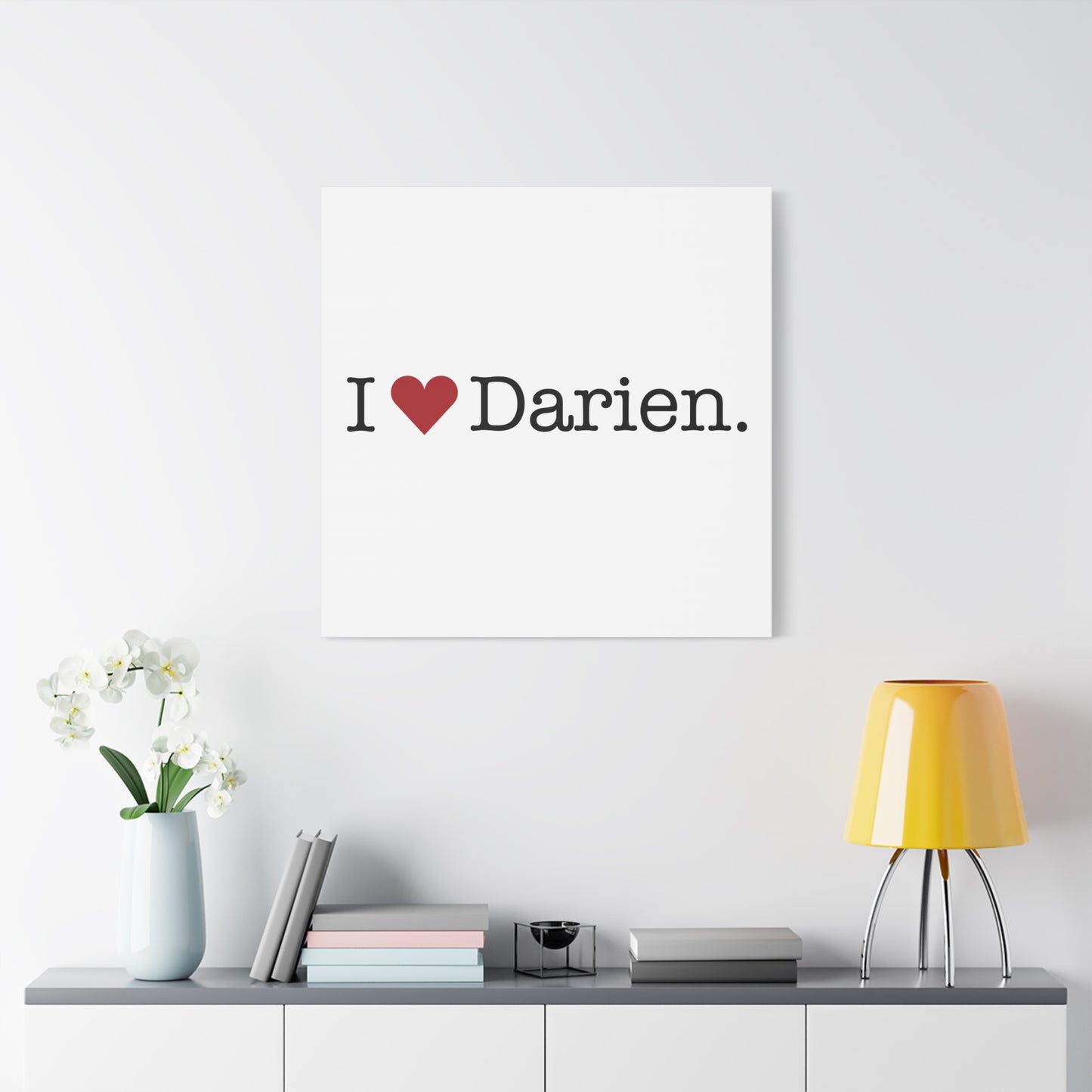 I Heart Darien. Matte Canvas, Stretched, 1.25"