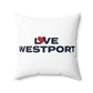 Love Westport Spun Polyester Square Pillow