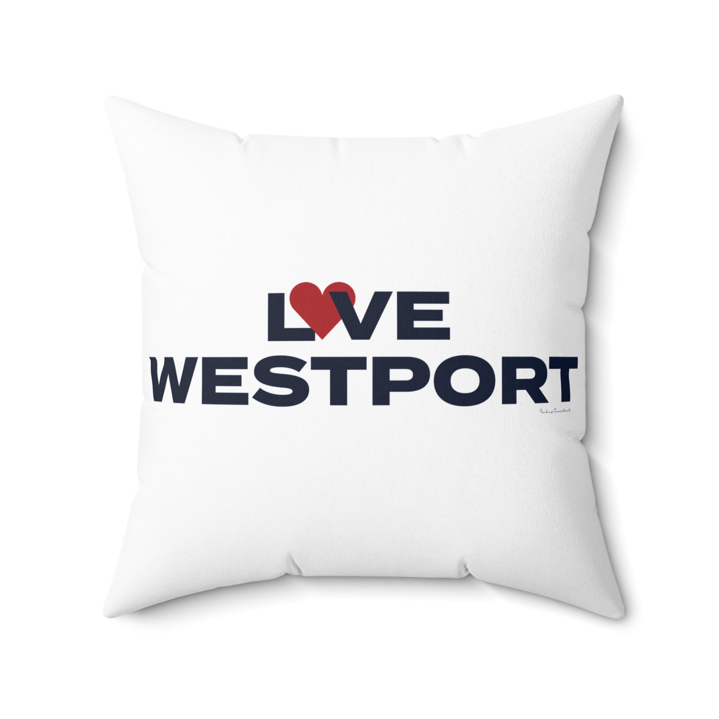Love Westport Spun Polyester Square Pillow