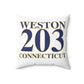 Weston 203 Connecticut  Spun Polyester Square Pillow