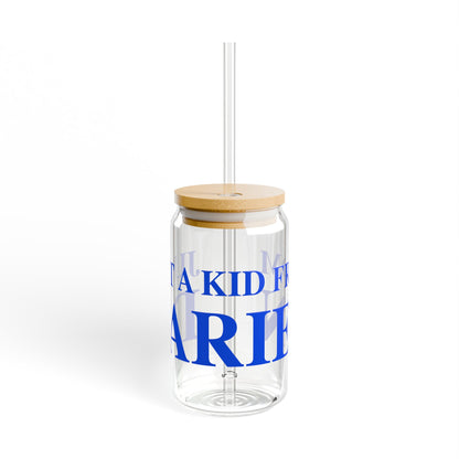 Just a kid from Darien Sipper Glass, 16oz