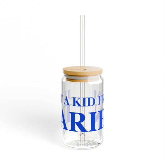 Just a kid from Darien Sipper Glass, 16oz