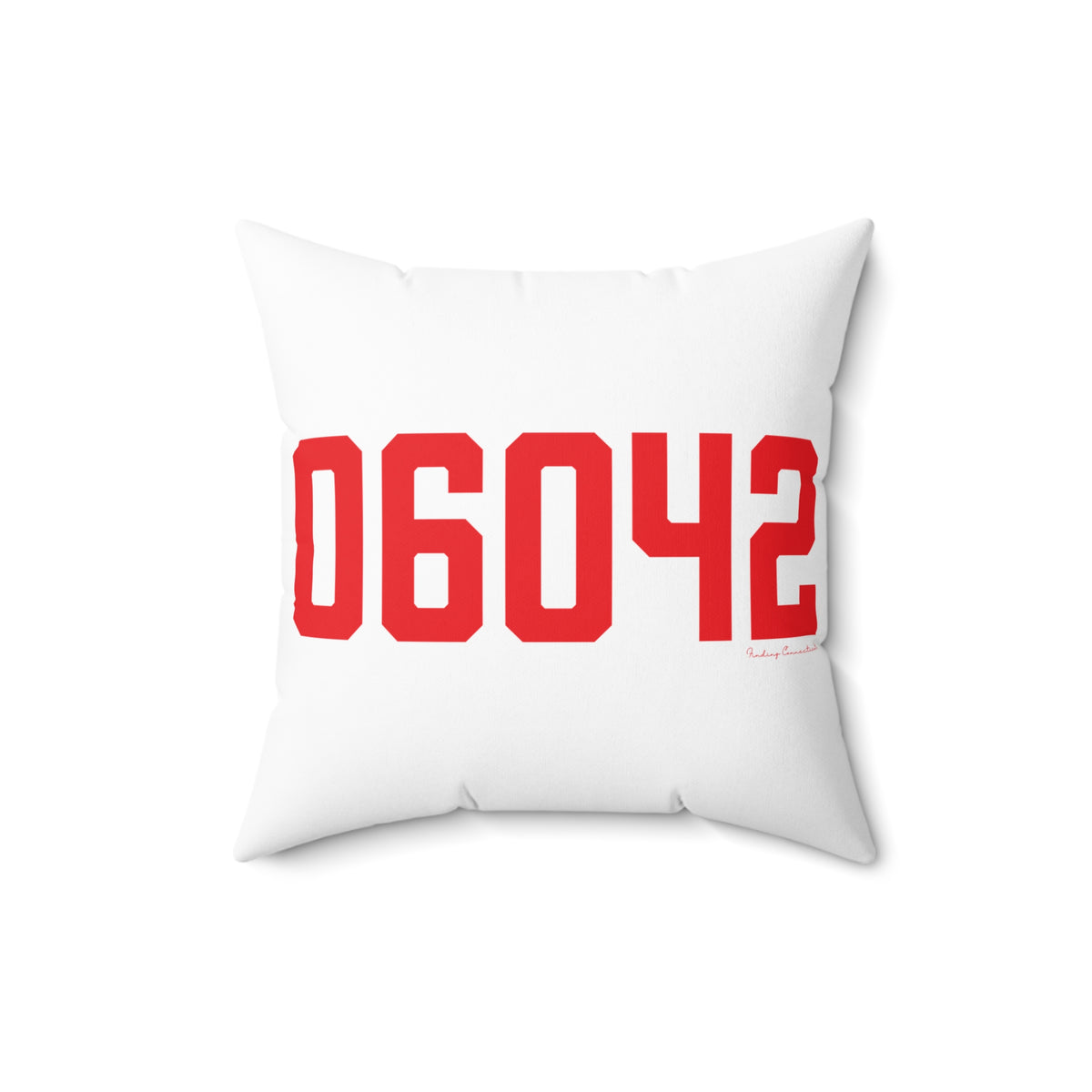 06042 Manchester Connecticut Zip Code  Polyester Square Pillow