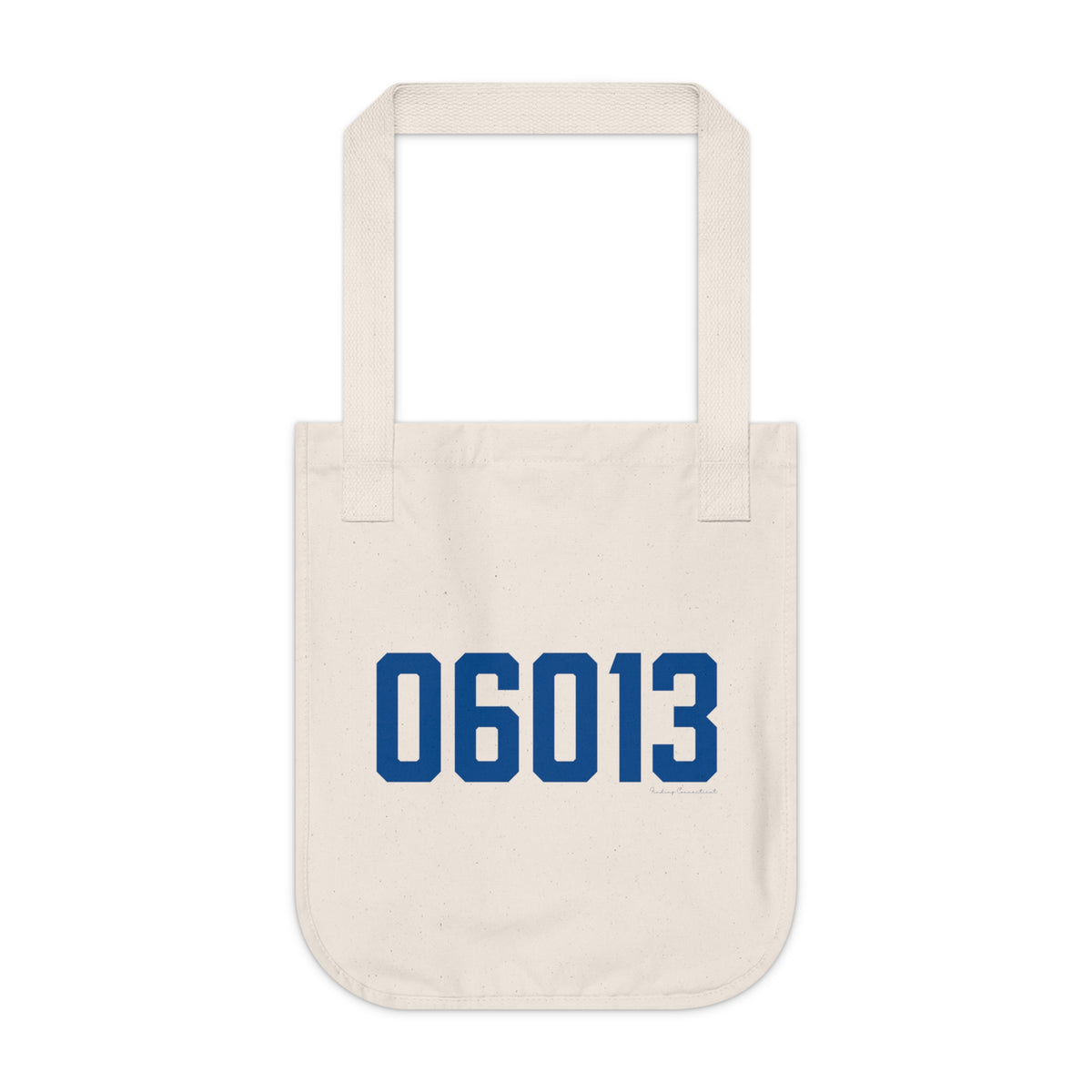 06013 Burlington Connecticut Zip Code Organic Canvas Tote Bag