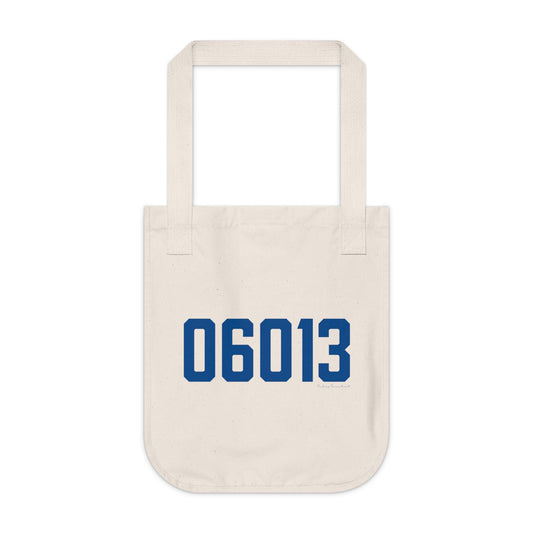 06013 Burlington Connecticut Zip Code Organic Canvas Tote Bag