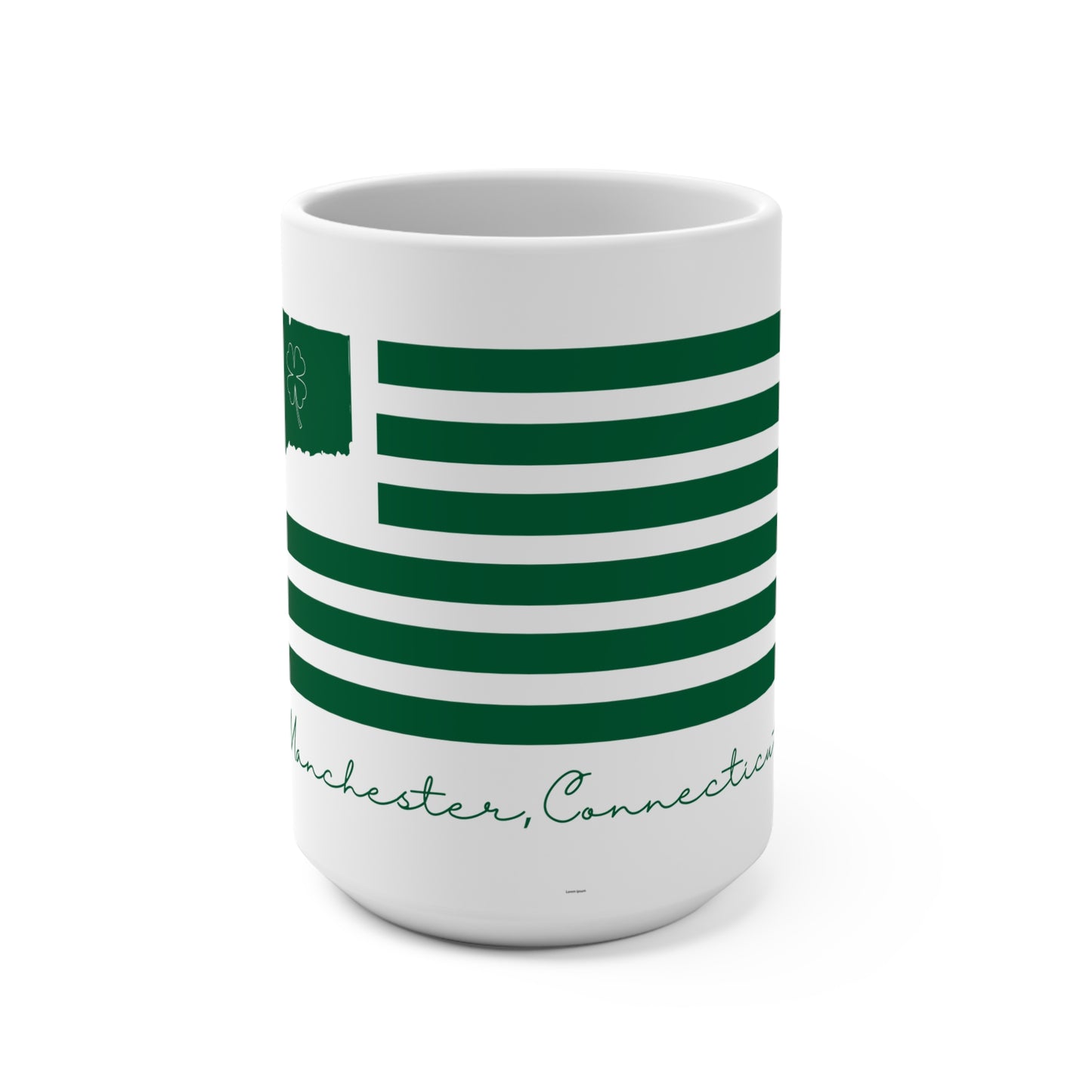 Manchester Connecticut St. Patrick’s Day Flag Mug 15oz