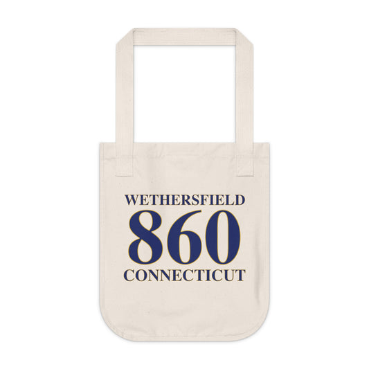 Wethersfield 860 Connecticut Organic Canvas Tote Bag