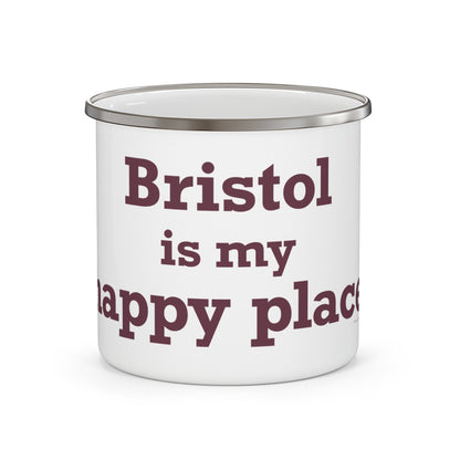 Bristol is My Happy Place Enamel Camping Mug