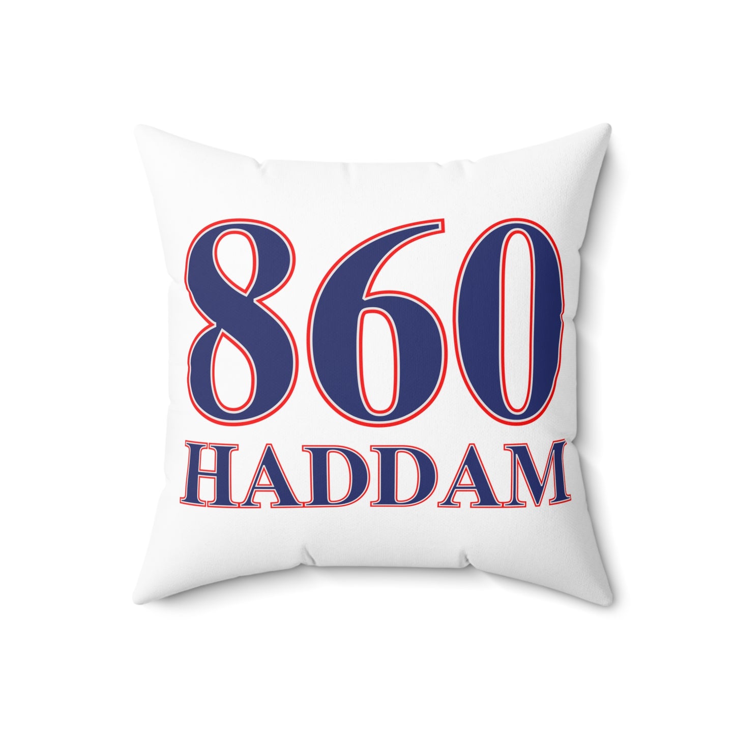 860 Haddam Red, White & Blue Spun Polyester Square Pillow