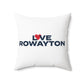 Love Rowayton Spun Polyester Square Pillow