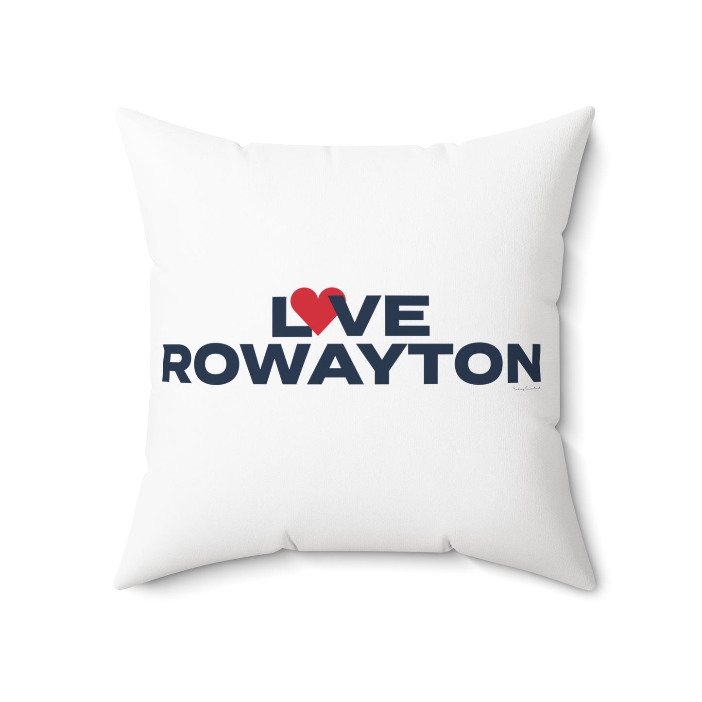 Love Rowayton Spun Polyester Square Pillow