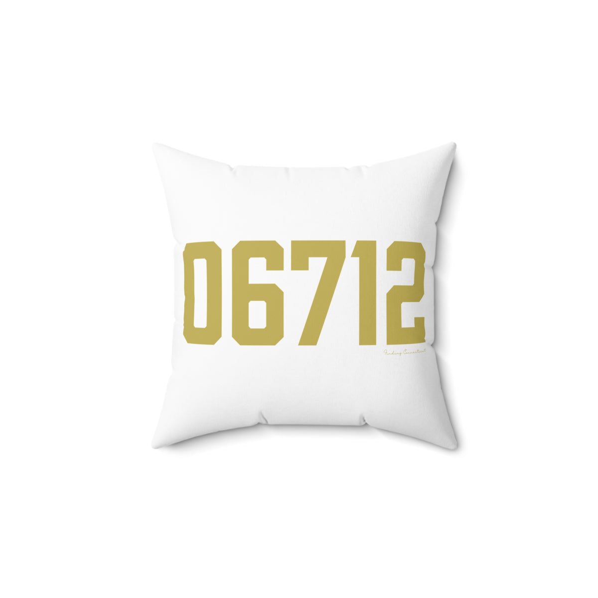 06712 Prospect Connecticut Zip Code Polyester Square Pillow