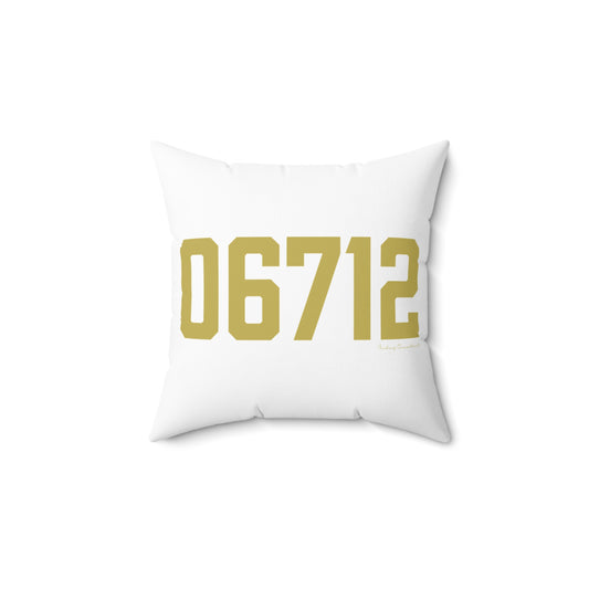06712 Prospect Connecticut Zip Code Polyester Square Pillow