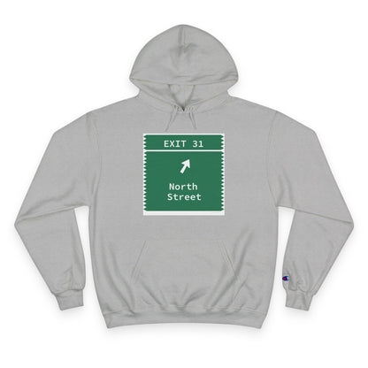 Vintage Merritt Parkway Exit 31 Sign Champion Hoodie