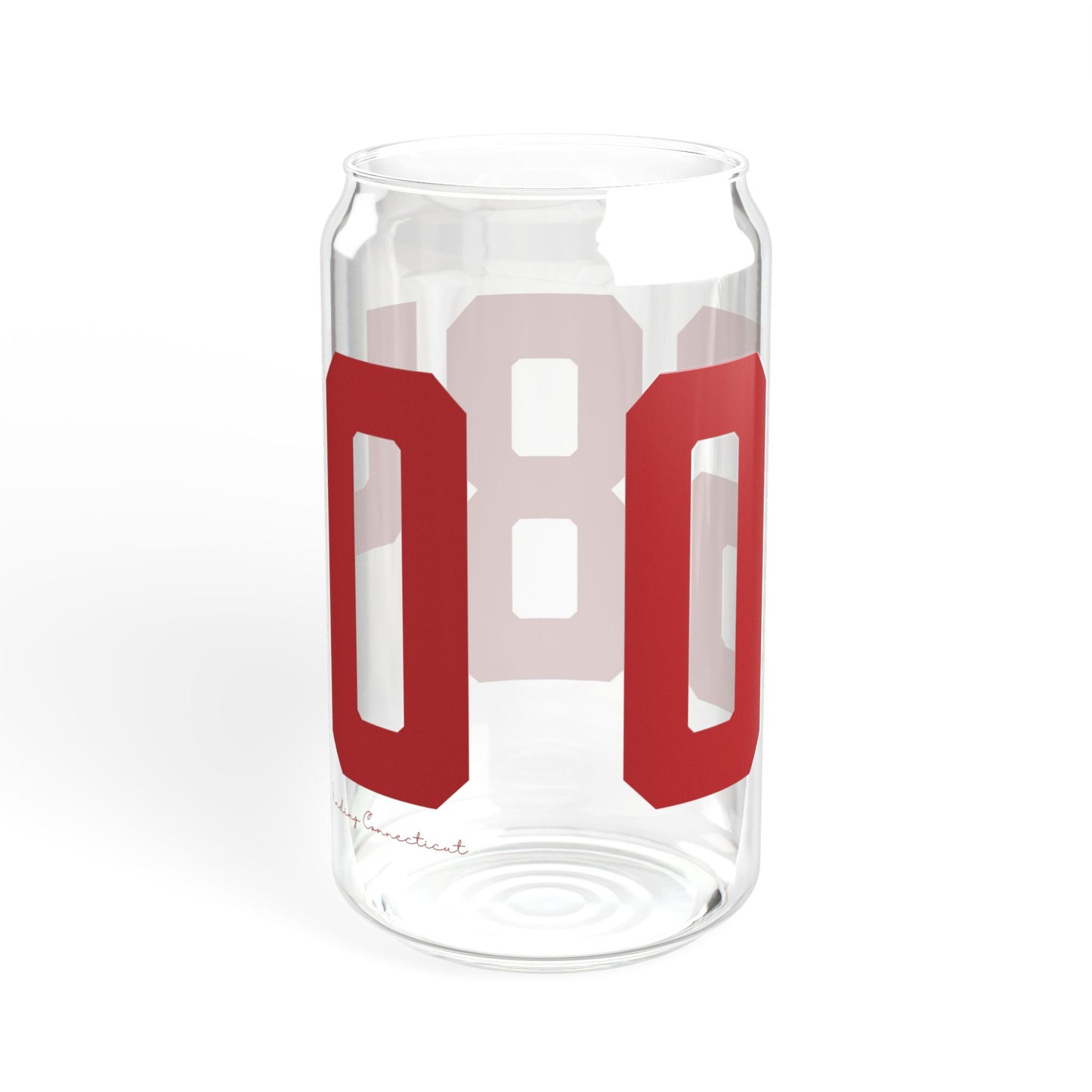 06840 New Canaan Connecticut Zip Code Sipper Glass, 16oz