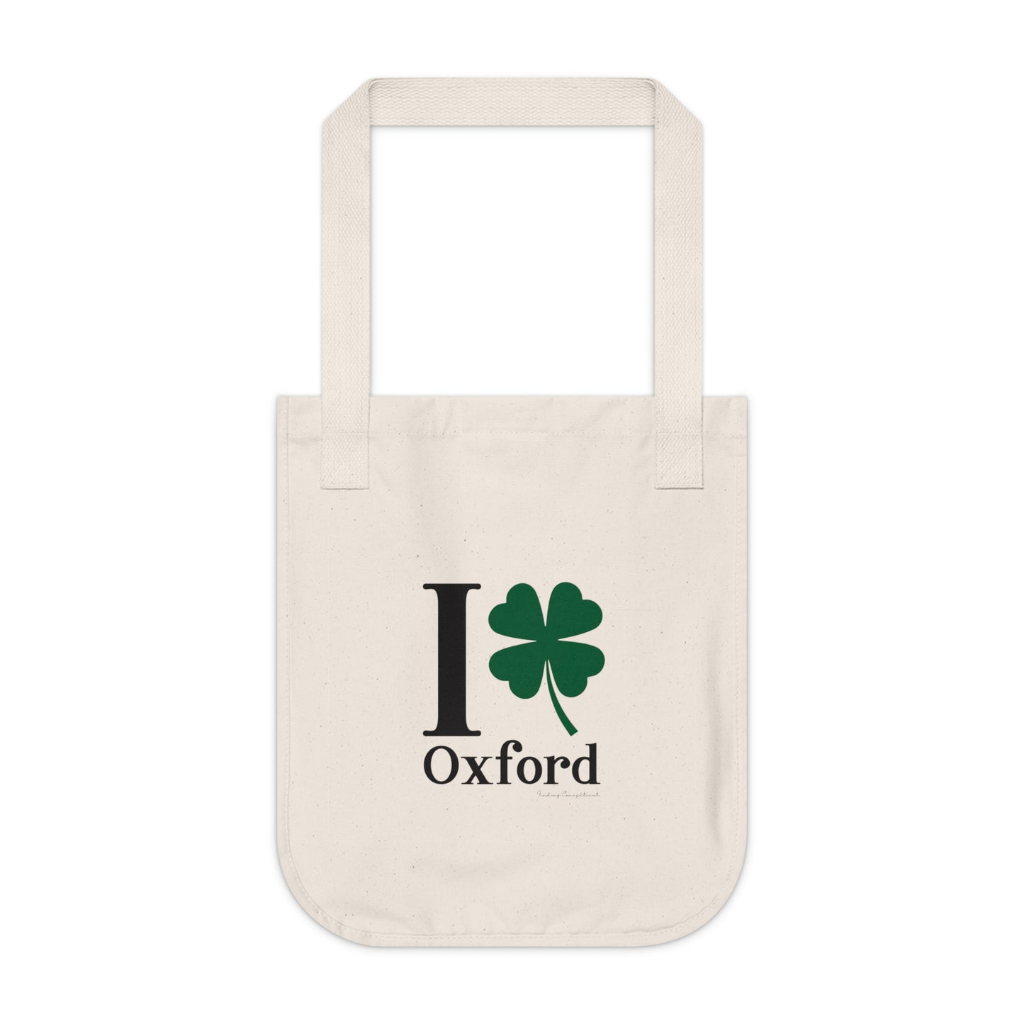 I Clover Oxford Organic Canvas Tote Bag