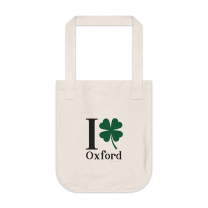 I Clover Oxford Organic Canvas Tote Bag