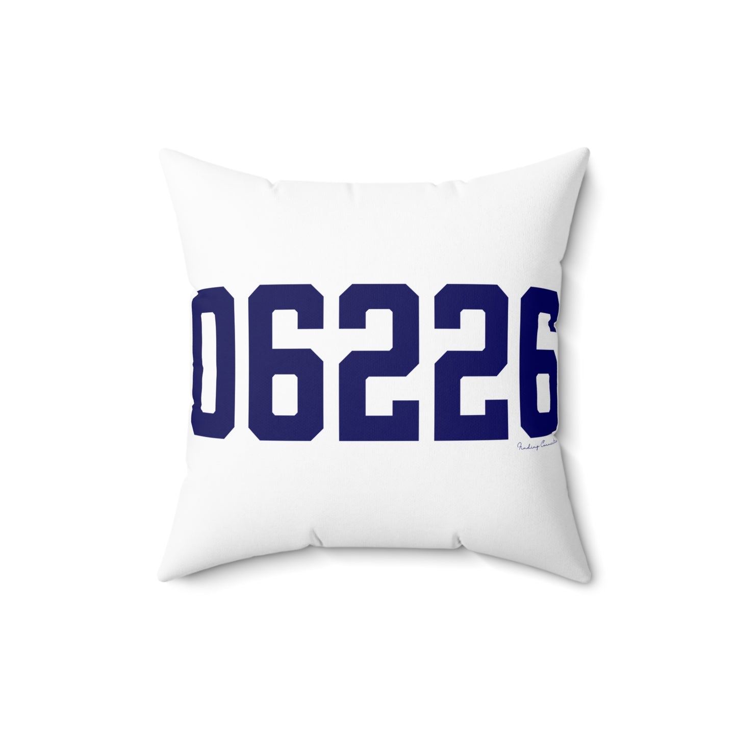 06226 Willimantic Connecticut Zip Code Spun Polyester Square Pillow