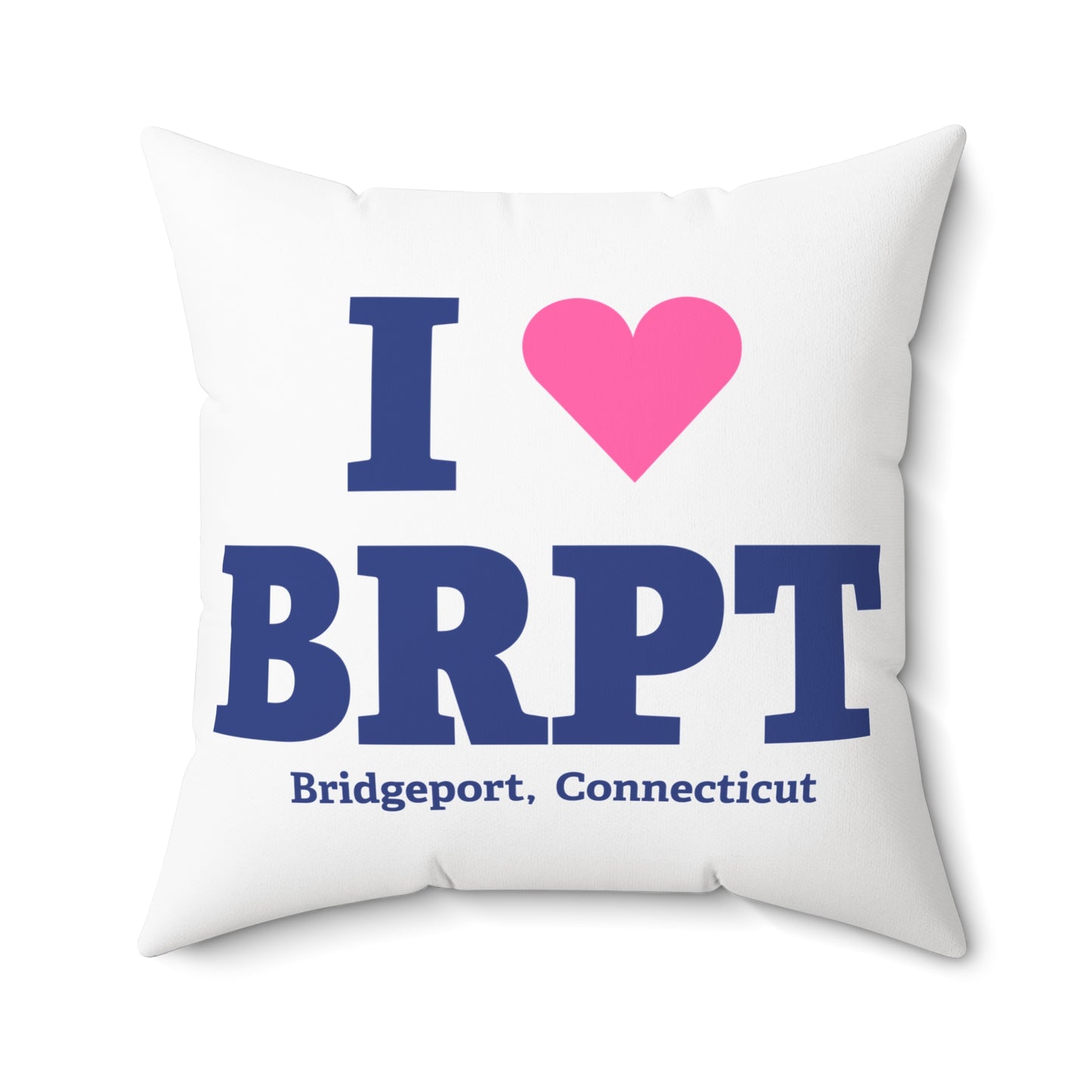 I Heart BRPT Spun Polyester Square Pillow