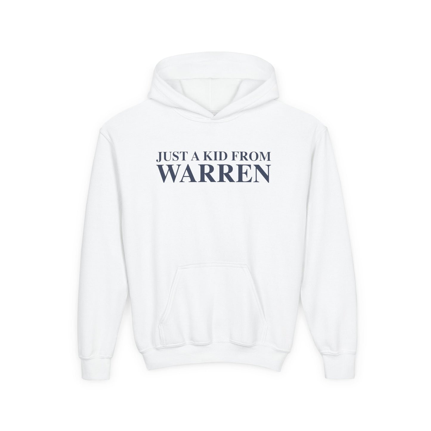 Just a kid from Warren Youth Heavy Blend Hooded Sweatshirt